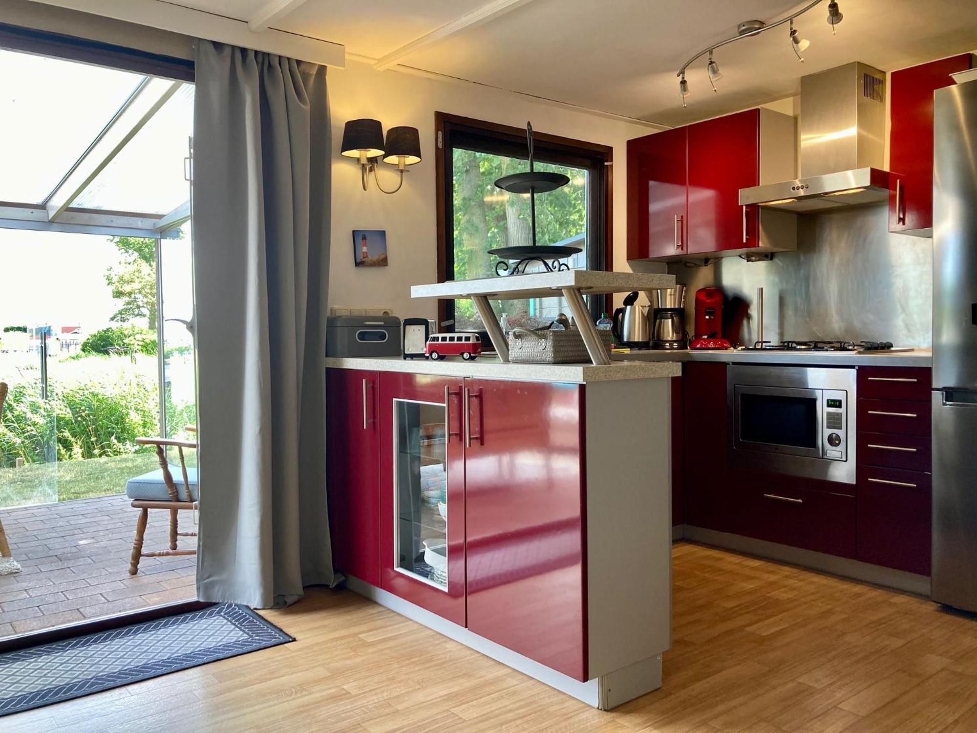 4 Pers Holiday Home Hilla With Winter Garden In Front Of The Dike Directly On The Lauwersmeer أنيوم المظهر الخارجي الصورة